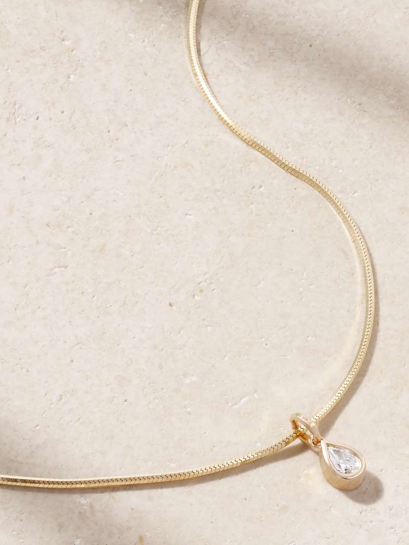 Roxanne First 14-karat Gold Diamond Necklace