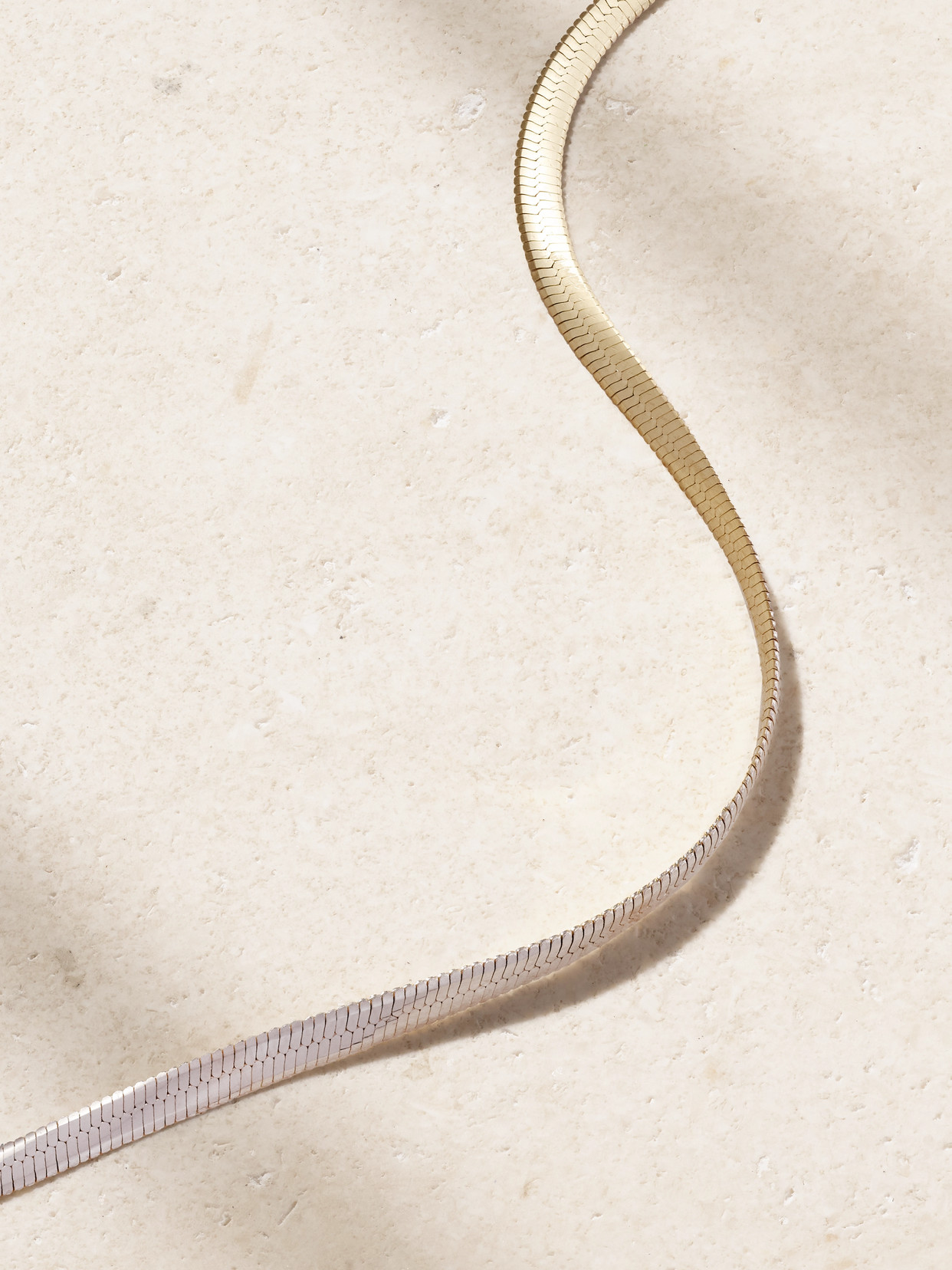 Roxanne First Reversible 14-karat Yellow And White Gold Necklace In Gold
