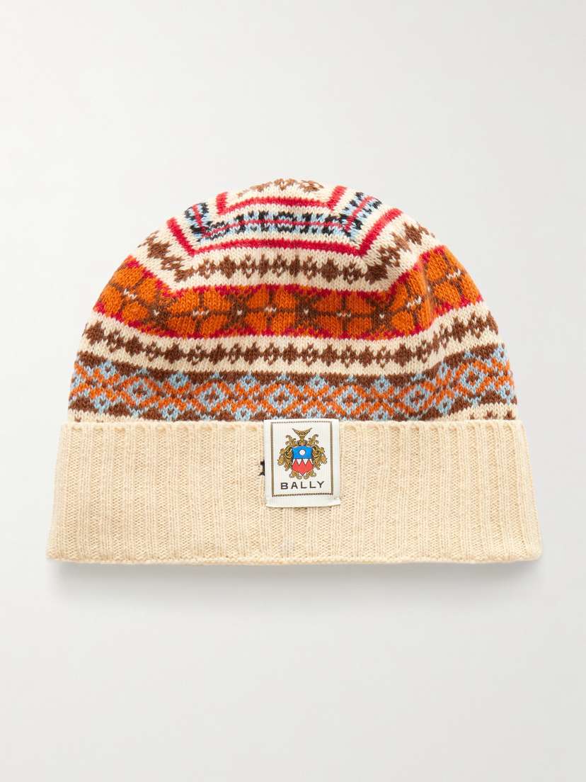 BALLY Jacquard-knit Wool Beanie