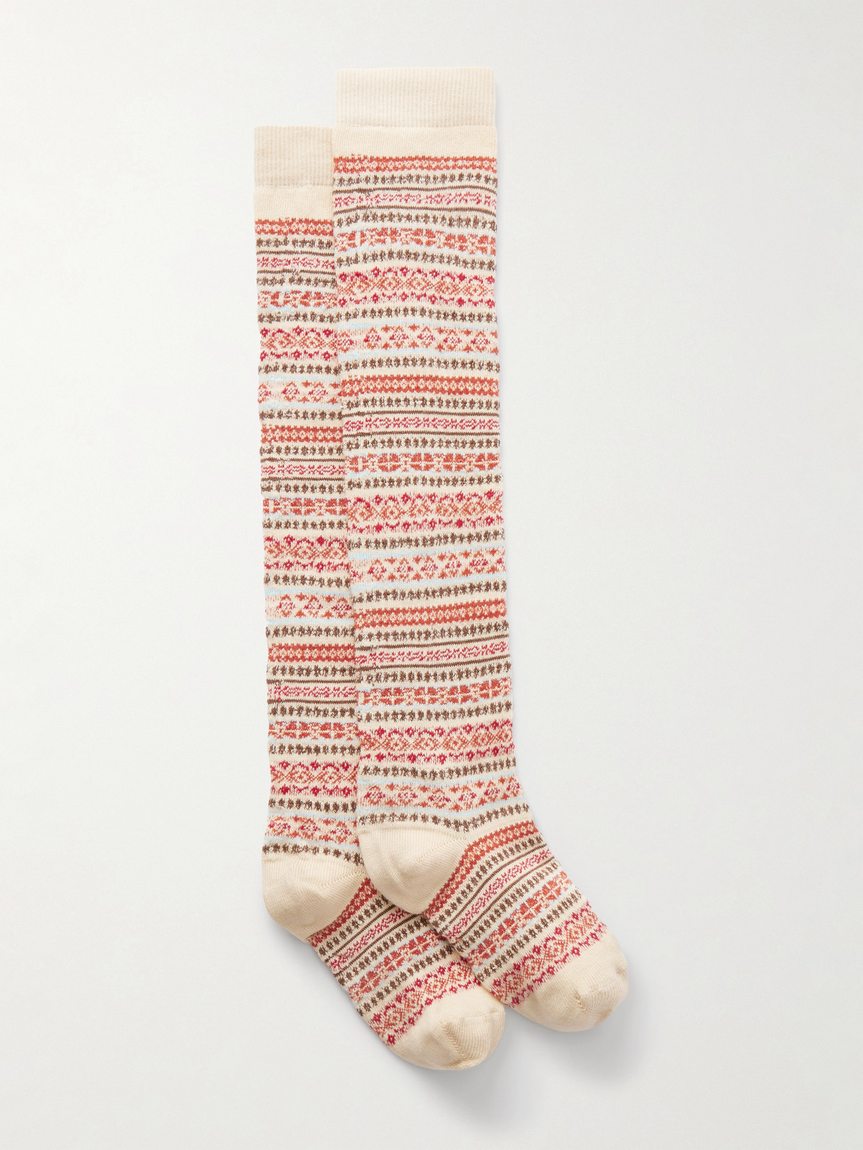 Bally Jacquard-knit Wool Socks In Multi