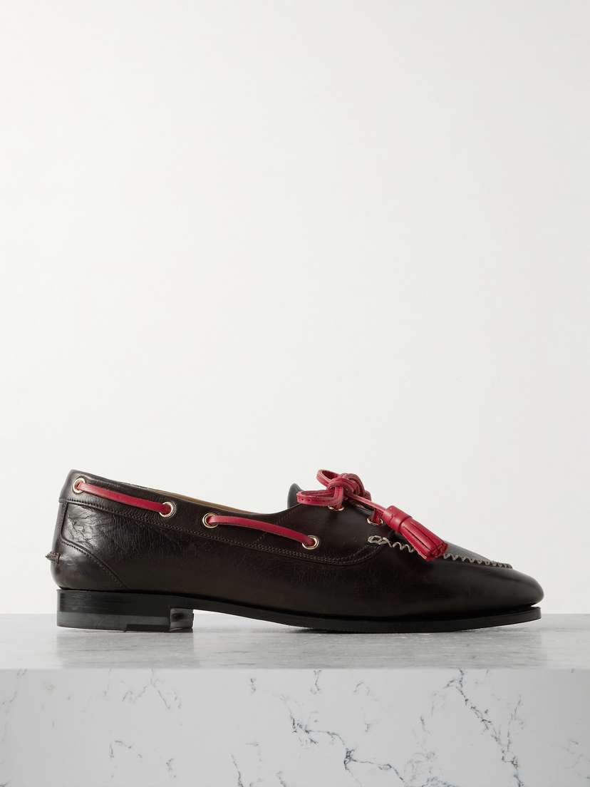 BALLY Tasseled Leather Loafers