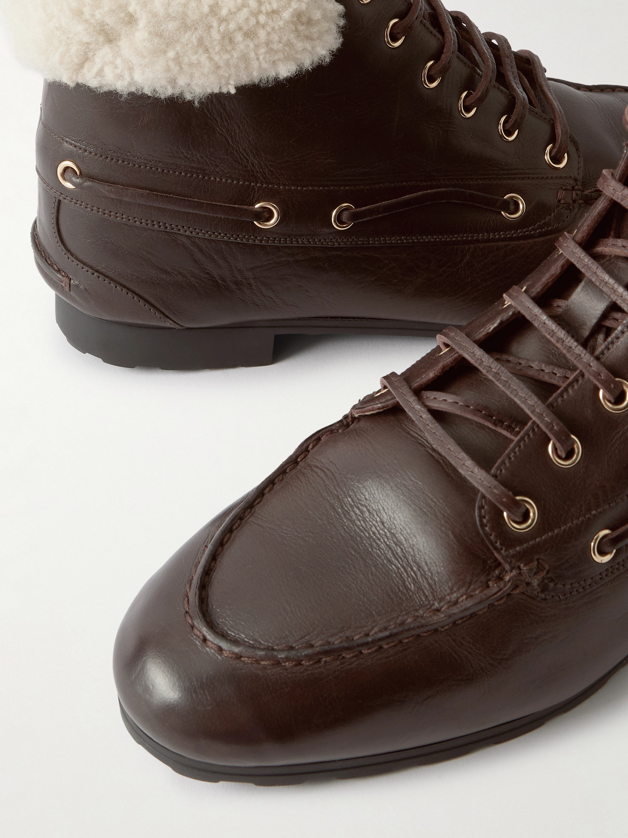 Phedry Shearling-Trimmed Ankle Boots