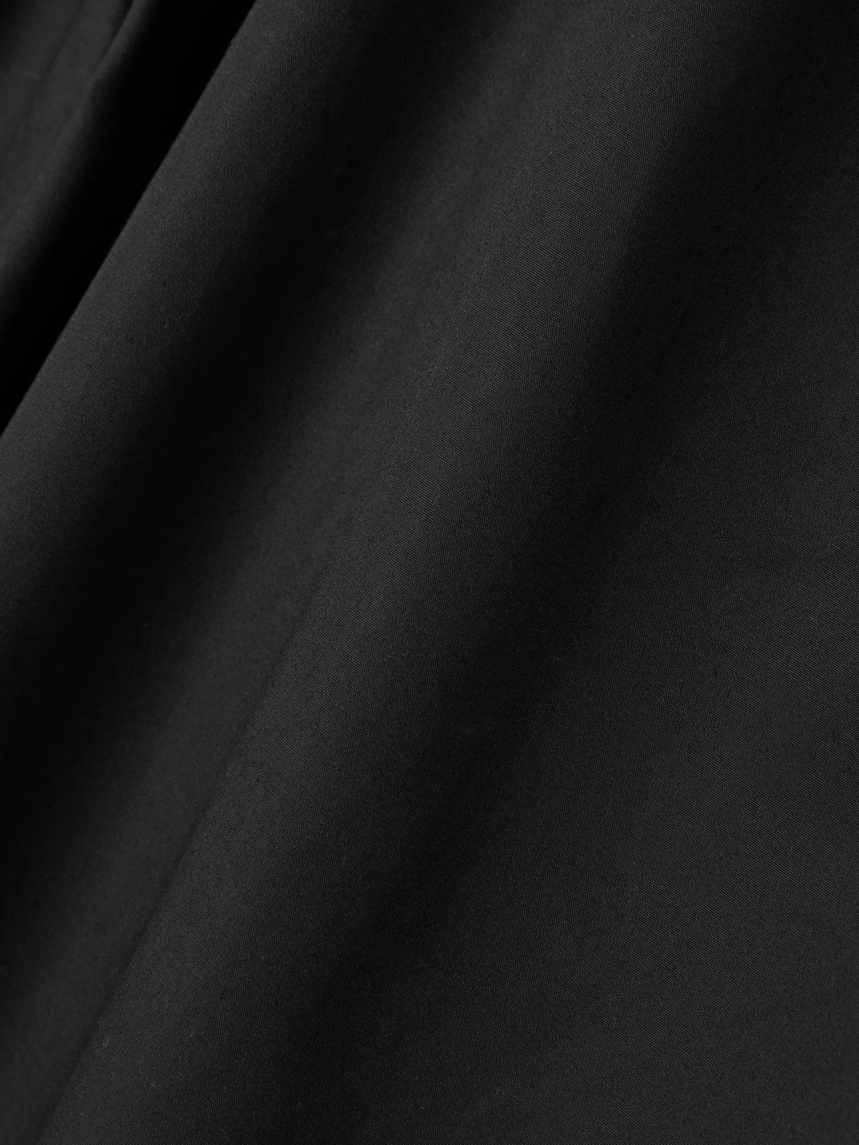 Brandon Maxwell The Quinn Draped Cotton-poplin Blouse In Black