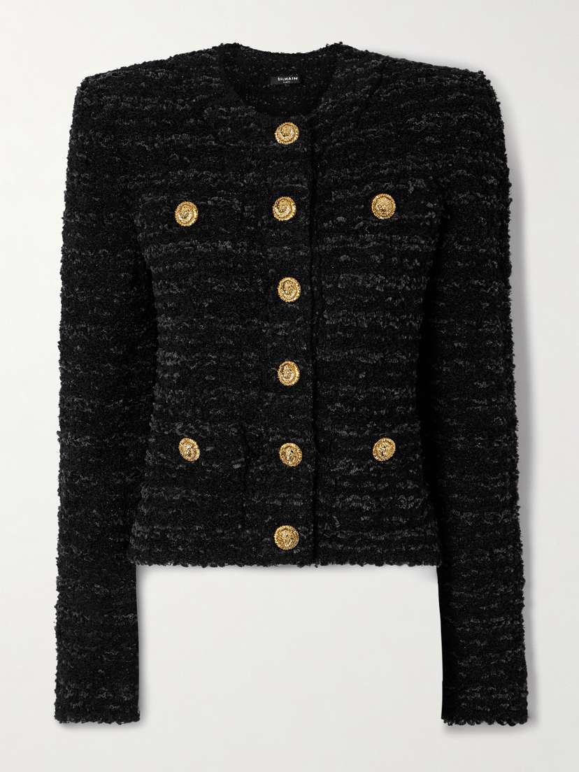 Balmain Chenille-tweed Jacket