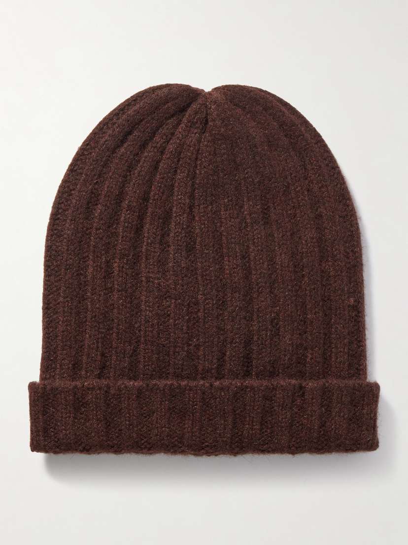 The Elder Statesman Ranger Ribbed Cashmere Beanie