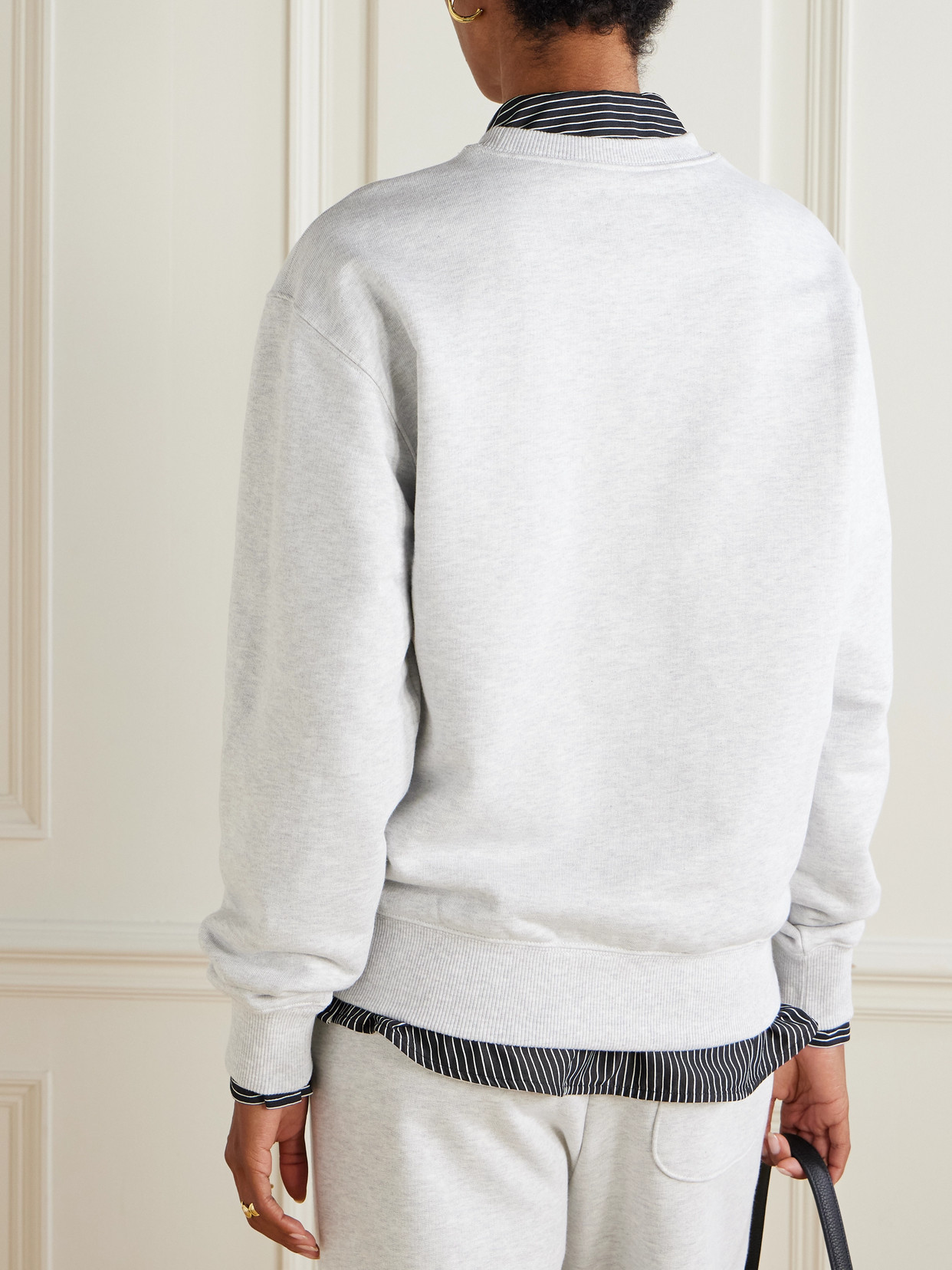 Aimé Leon Dore Cotton-jersey Sweatshirt In White