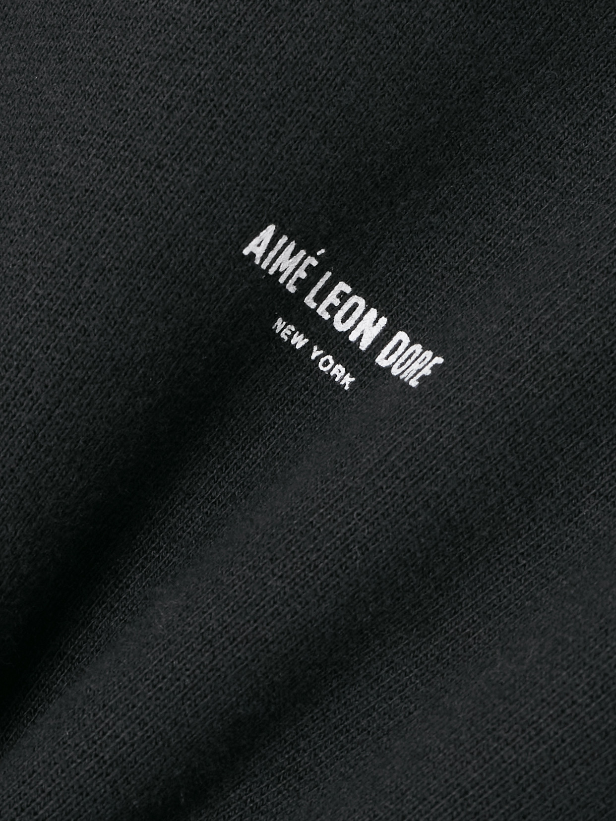 Aimé Leon Dore Cotton-jersey Hoodie In Black