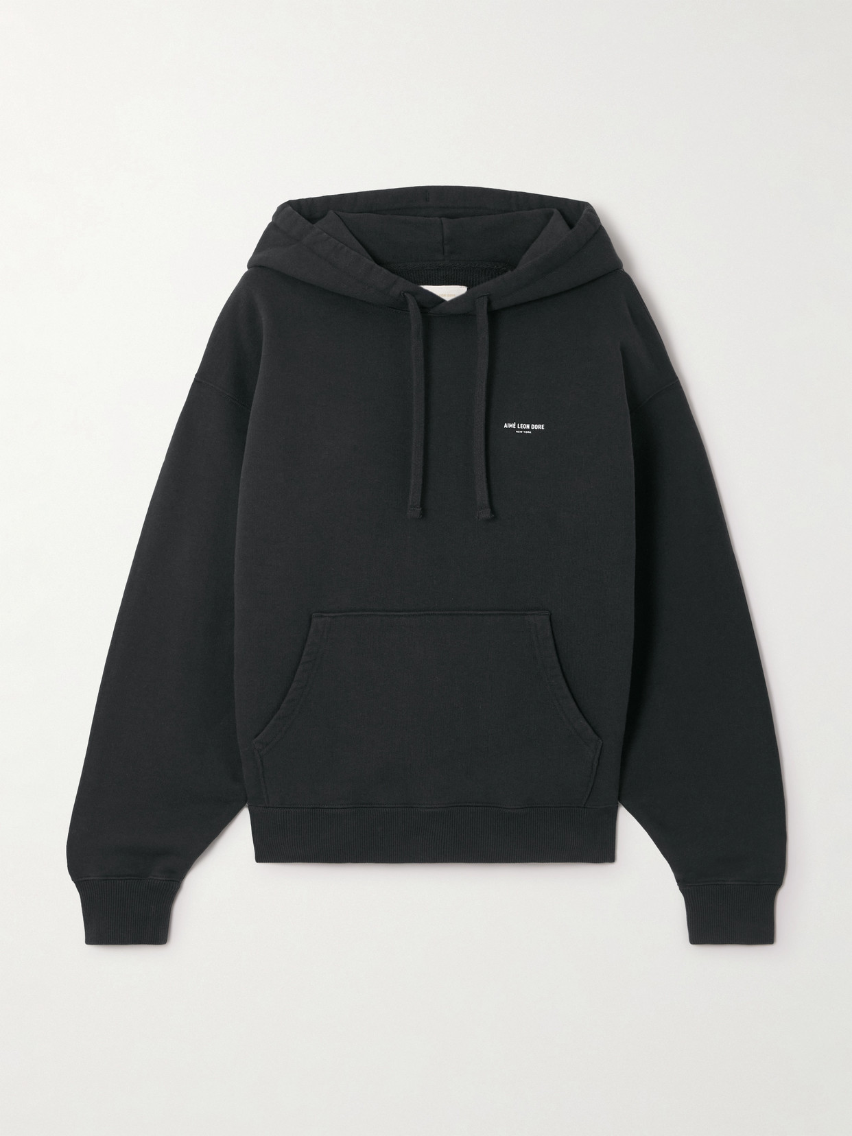 Aimé Leon Dore Cotton-jersey Hoodie In Black