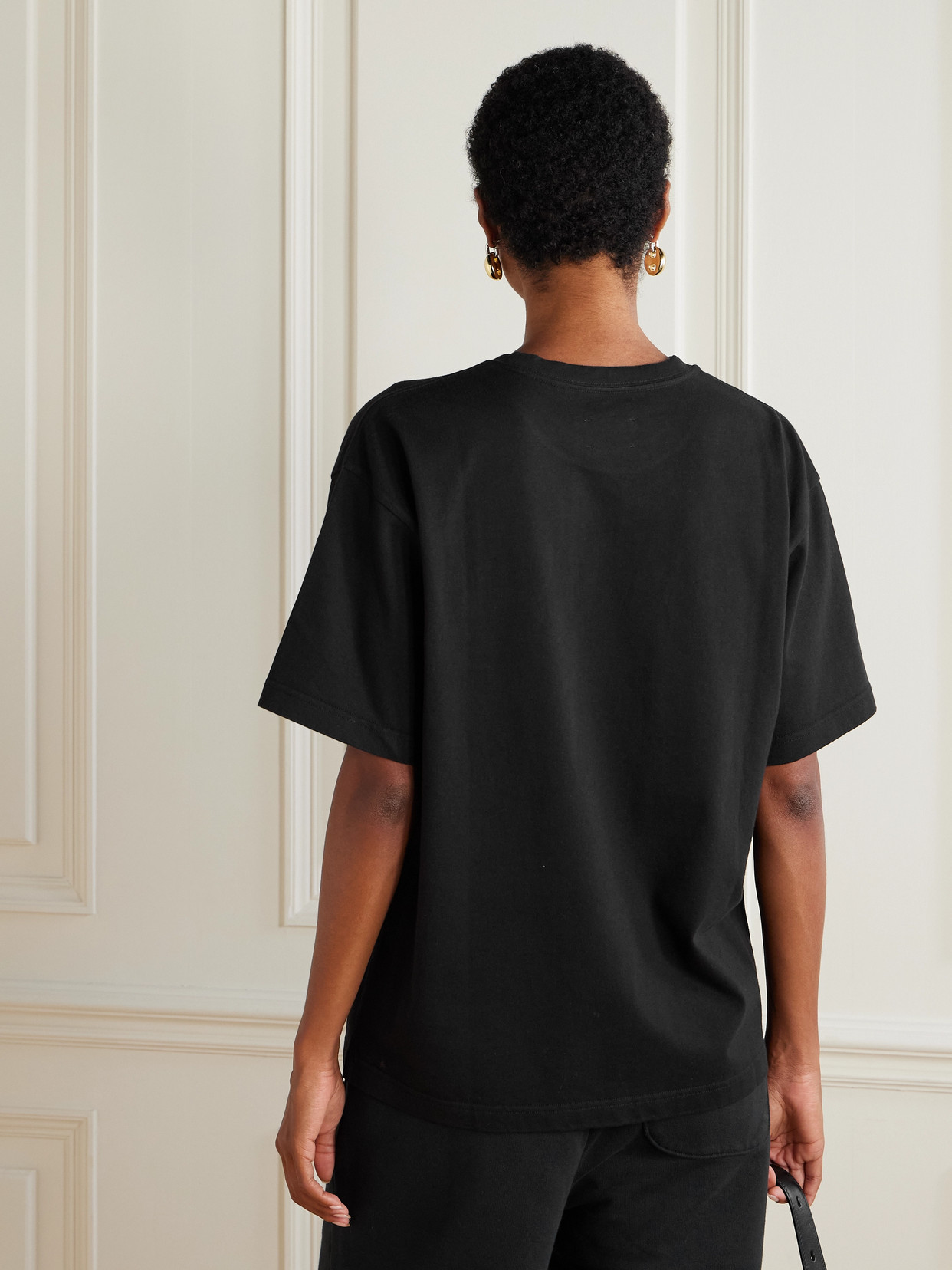 Aimé Leon Dore Printed Cotton-jersey T-shirt In Black
