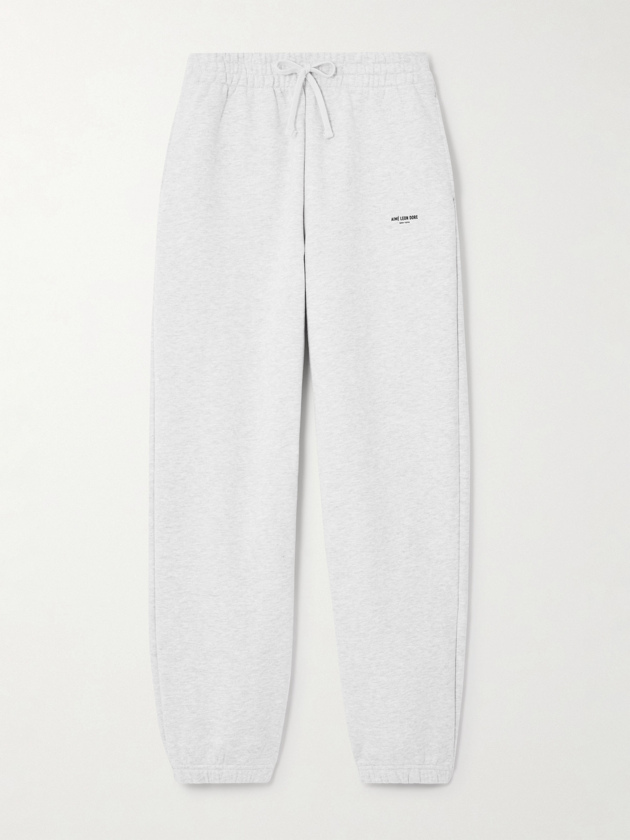 Aimé Leon Dore Cotton-jersey Track Pants In Gray