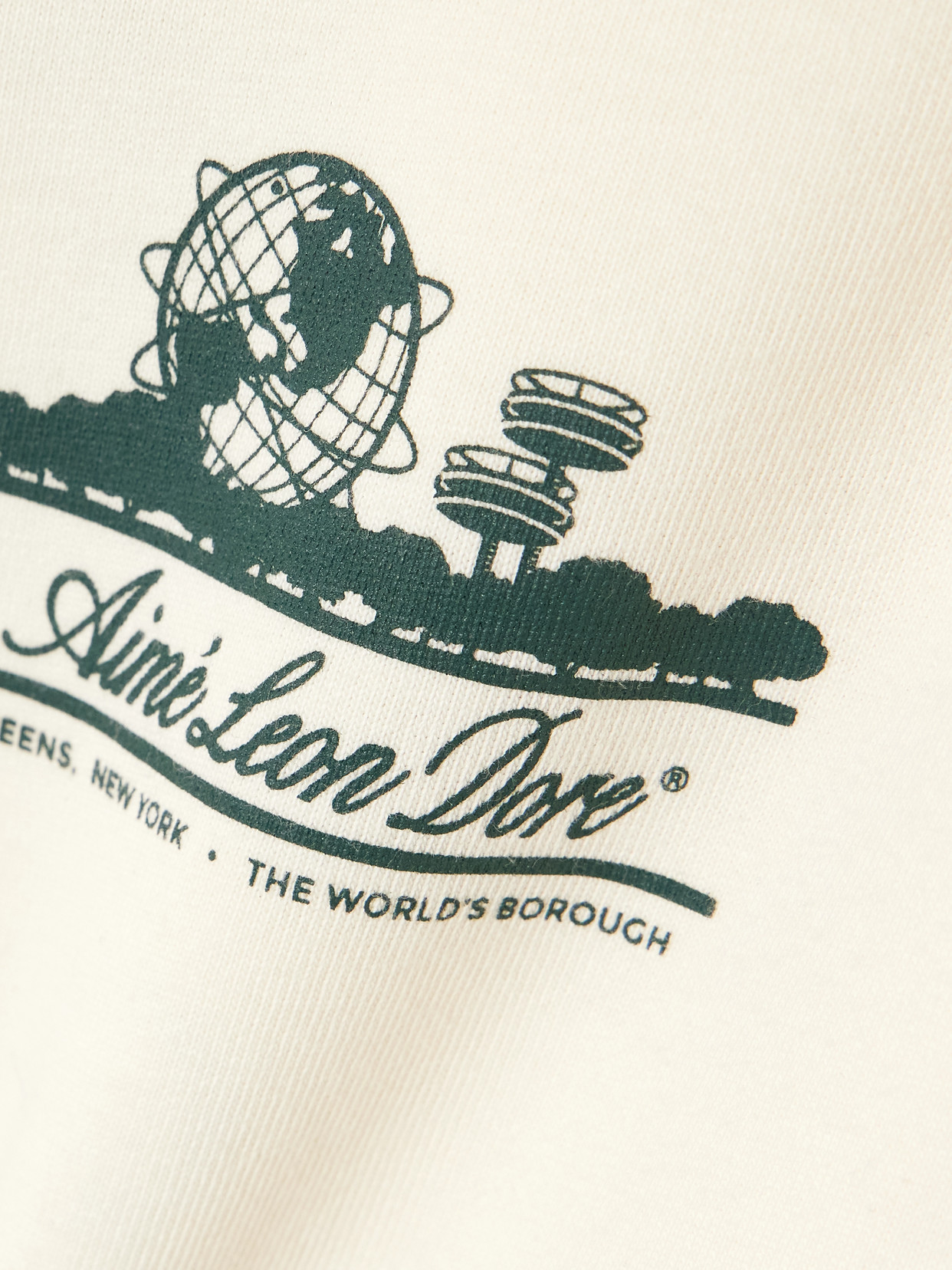 Aimé Leon Dore Unisphere Printed Cotton-jersey T-shirt In Neutral