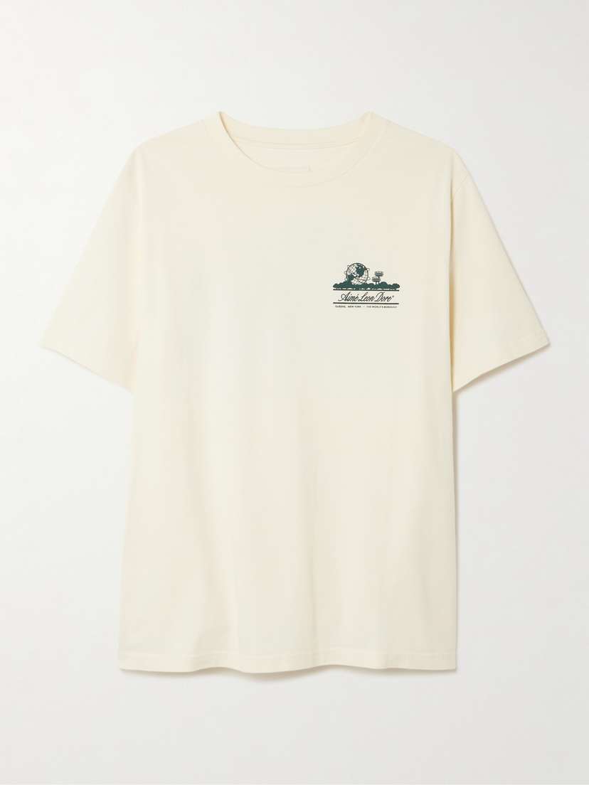 Aimé Leon Dore Unisphere Printed Cotton-jersey T-shirt