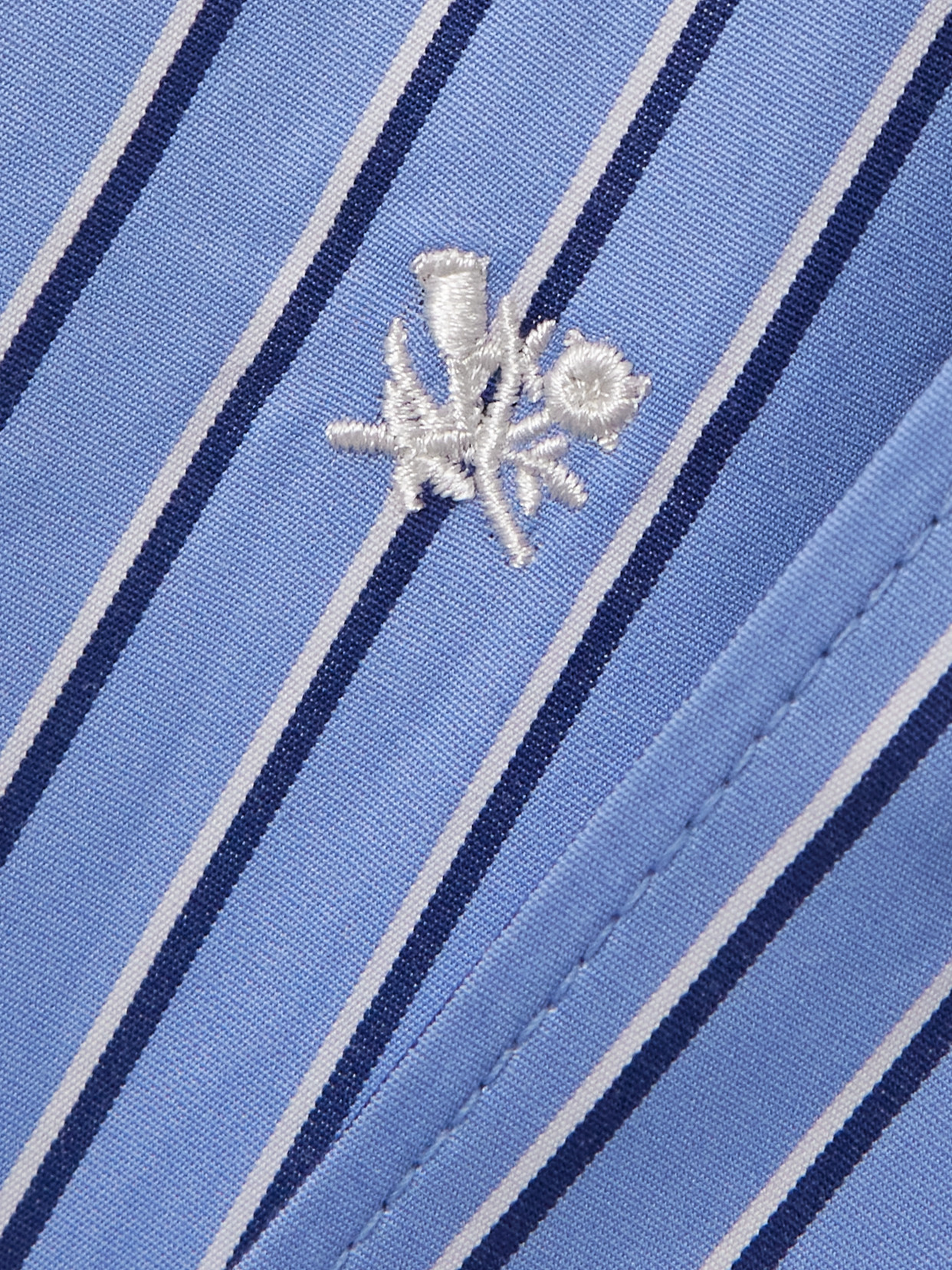 Aimé Leon Dore Striped Cotton-poplin Shirt In Blue