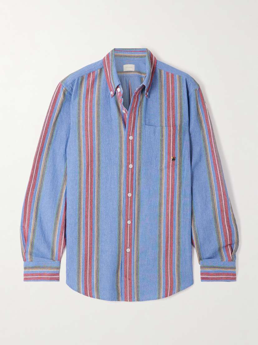 Aimé Leon Dore Striped Cotton Oxford Shirt