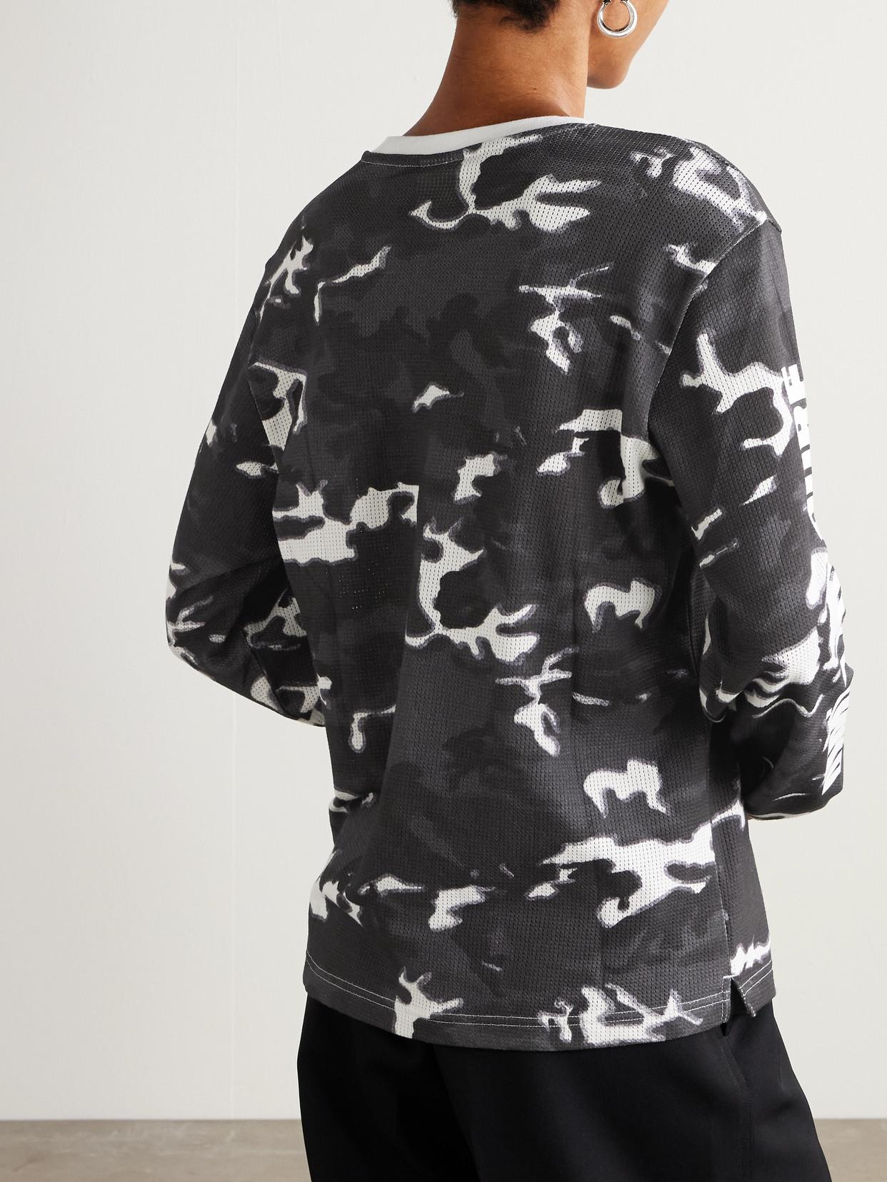 Aimé Leon Dore Camouflage-print Cotton-mesh T-shirt In Multi