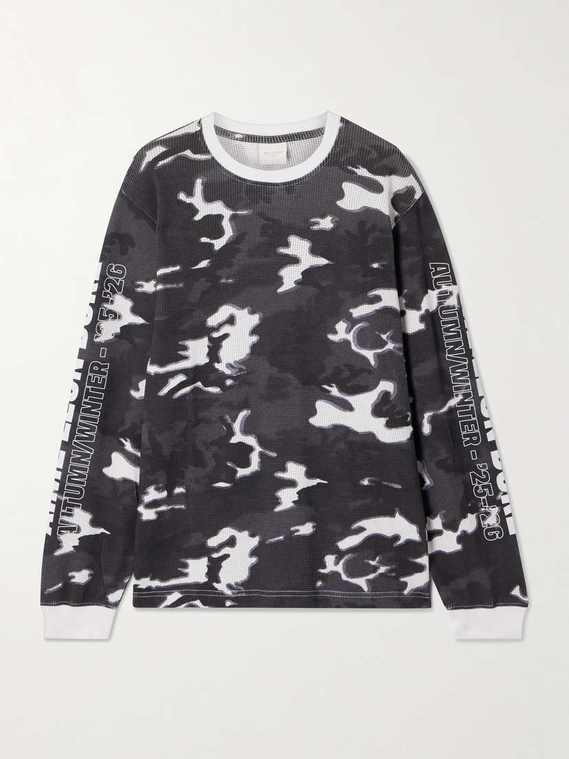 Aimé Leon Dore Camouflage-print Cotton-mesh T-shirt