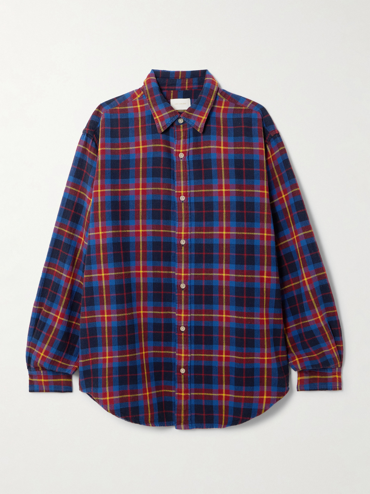 Aimé Leon Dore Checked Cotton-flannel Shirt In Blue