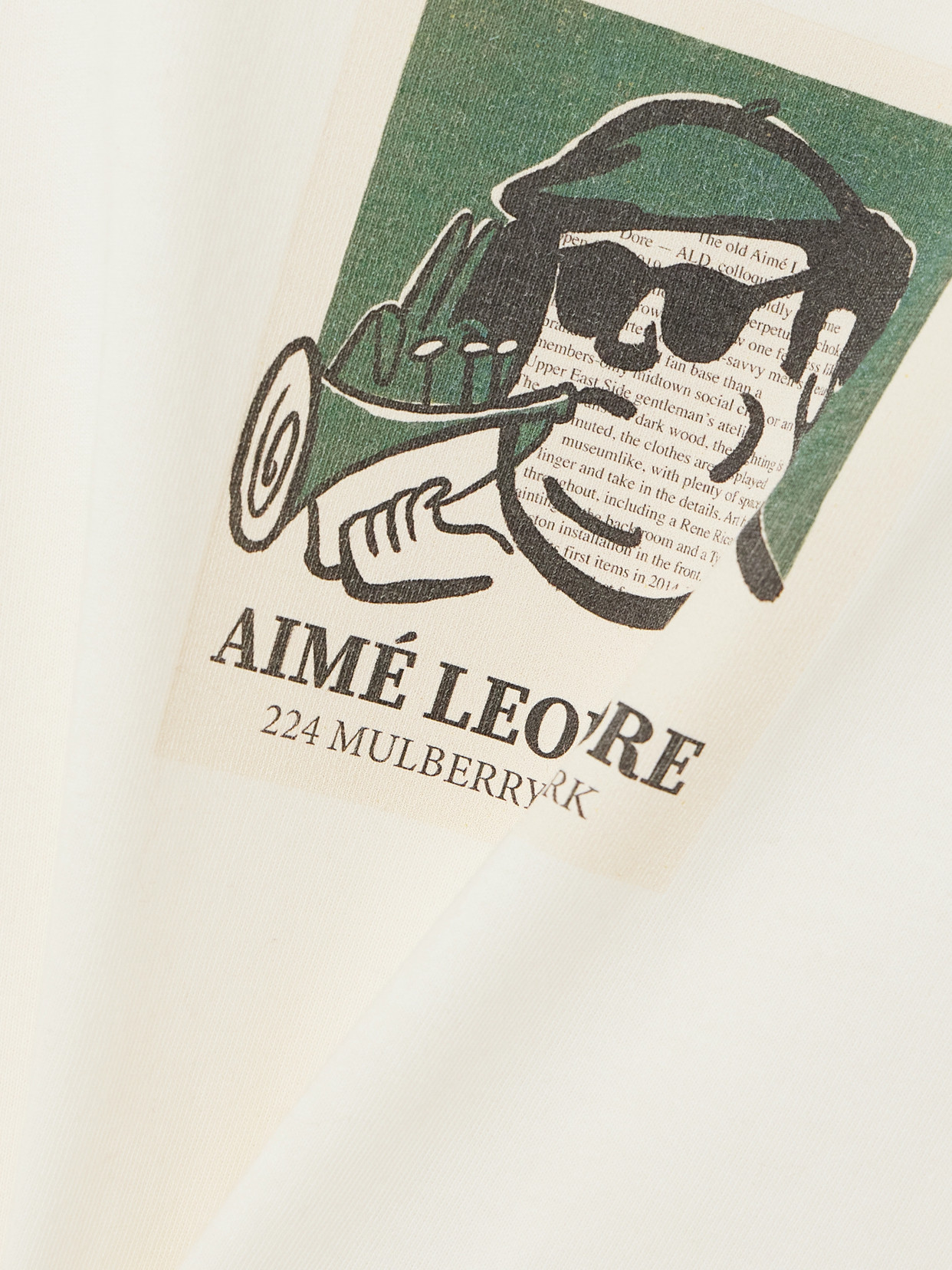 Aimé Leon Dore Musician Printed Cotton-jersey T-shirt In White