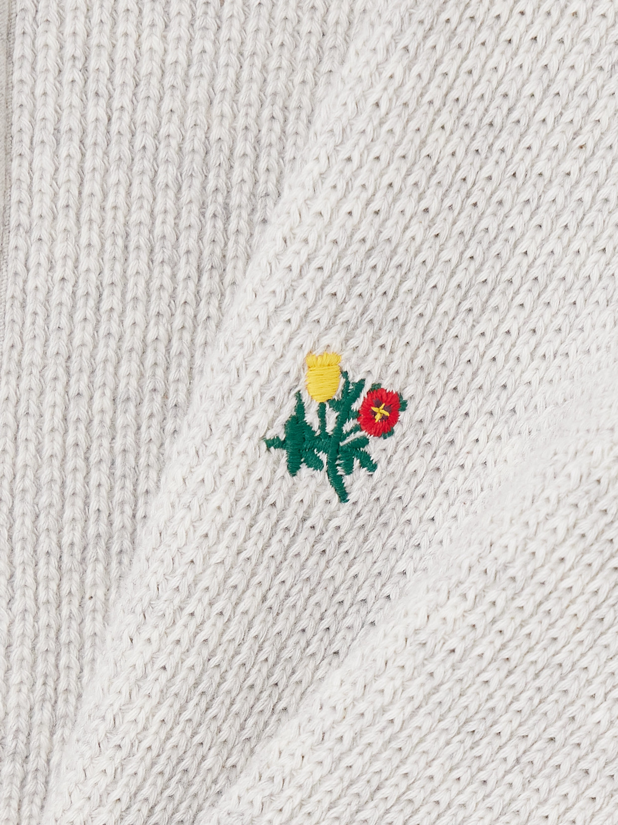 Aimé Leon Dore Embroidered Cotton Sweatshirt In White