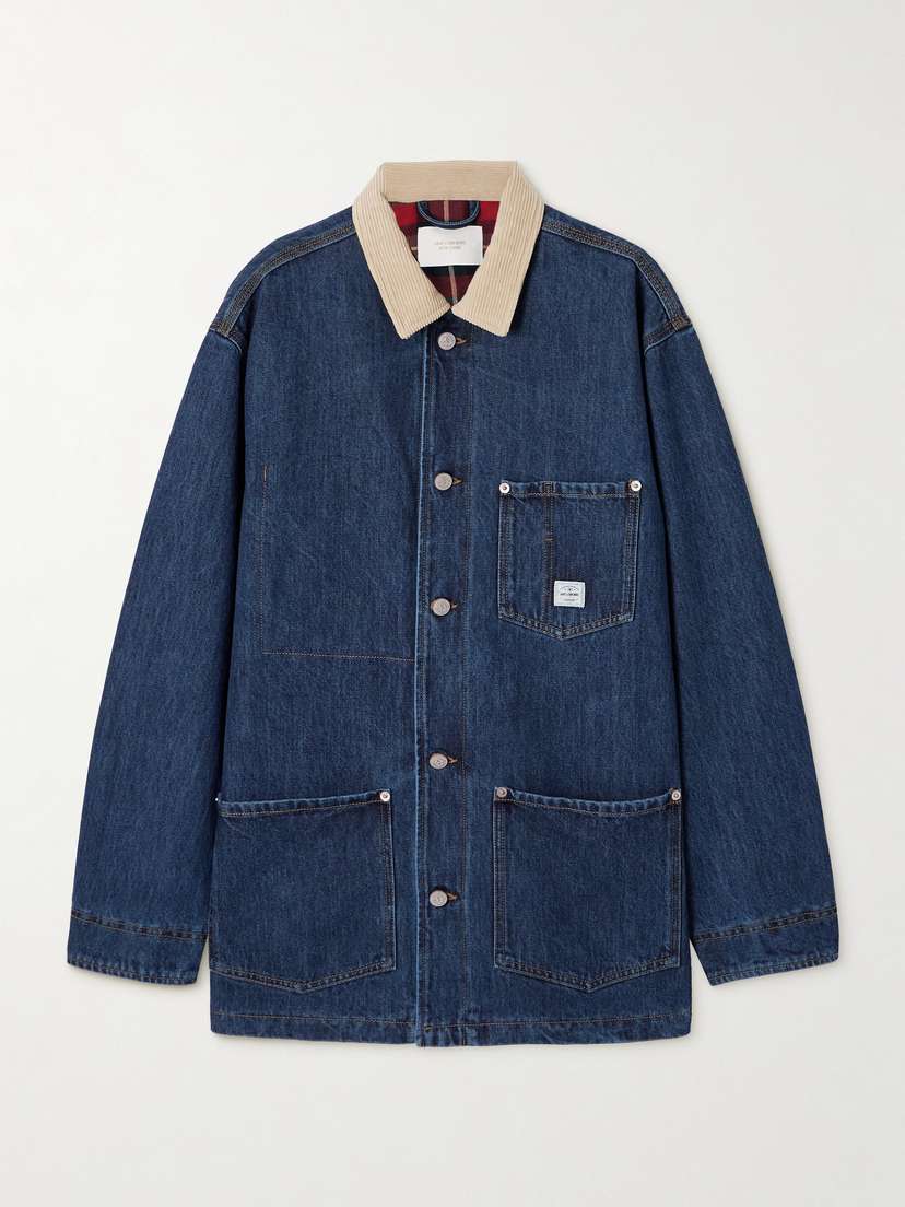 Aimé Leon Dore Corduroy-trimmed Denim Jacket
