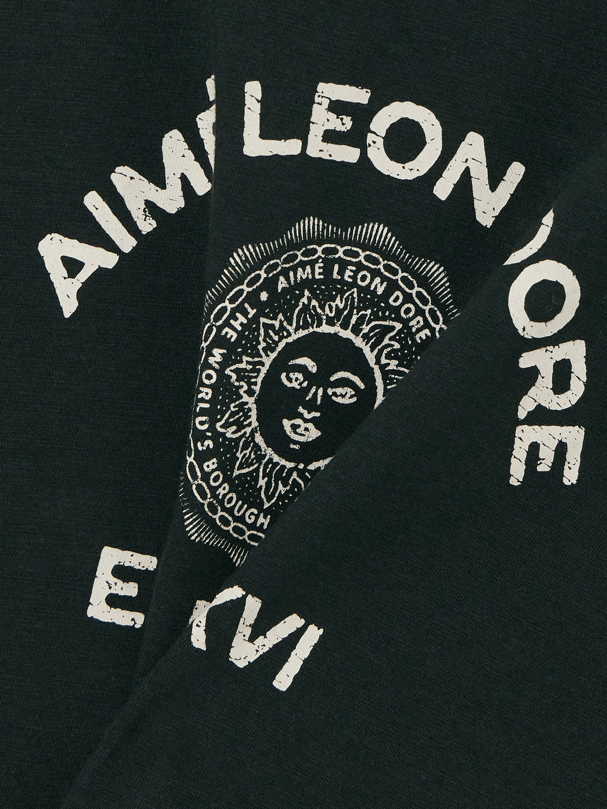 Aimé Leon Dore Printed Cotton-jersey T-shirt In Green