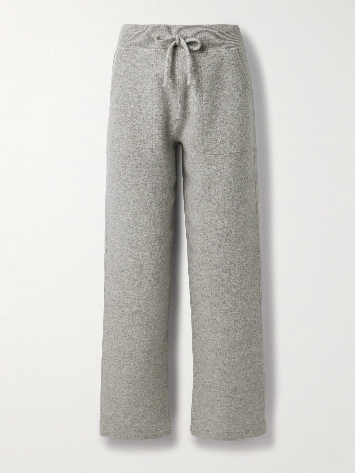 Aimé Leon Dore Cashmere-blend Jersey Track Pants In Gray