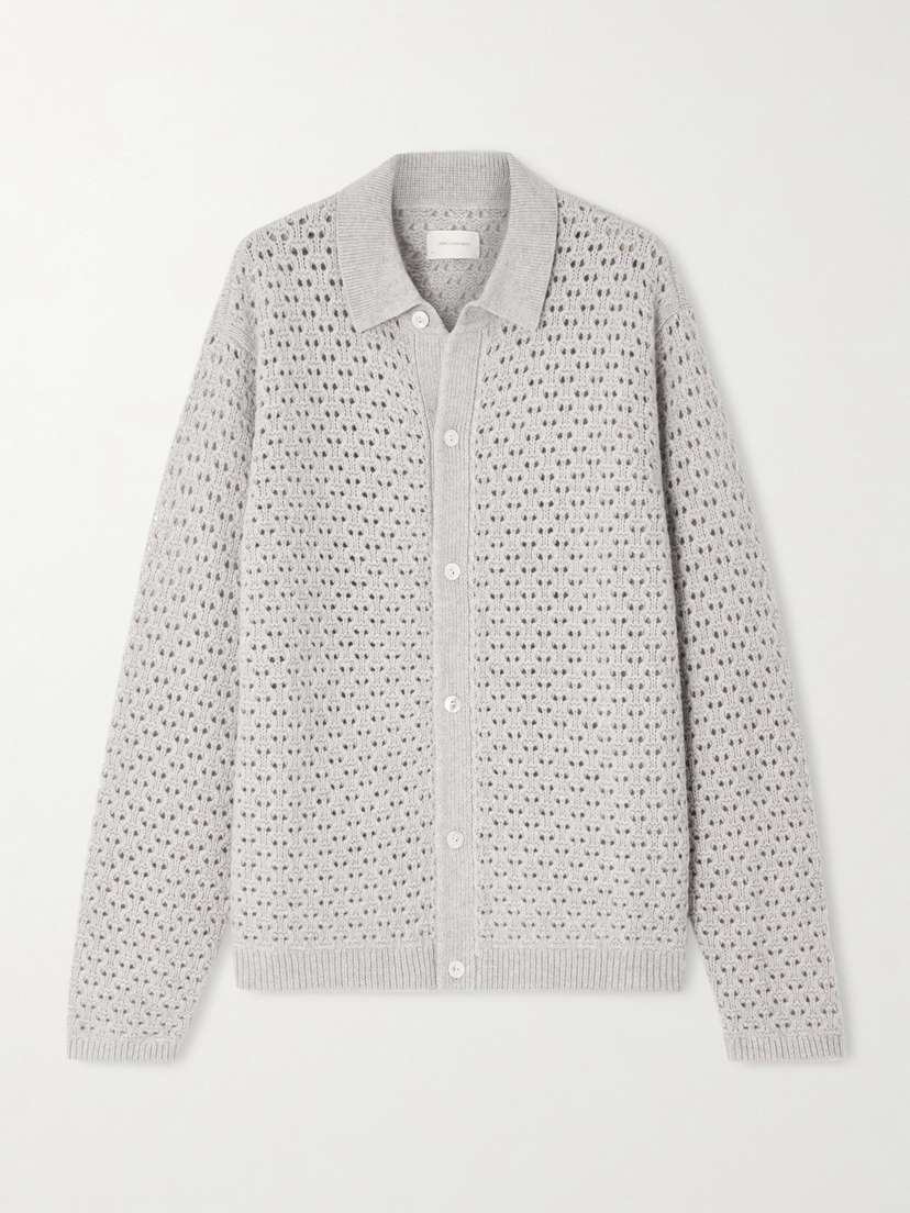 Aimé Leon Dore Open-knit Wool-blend Shirt