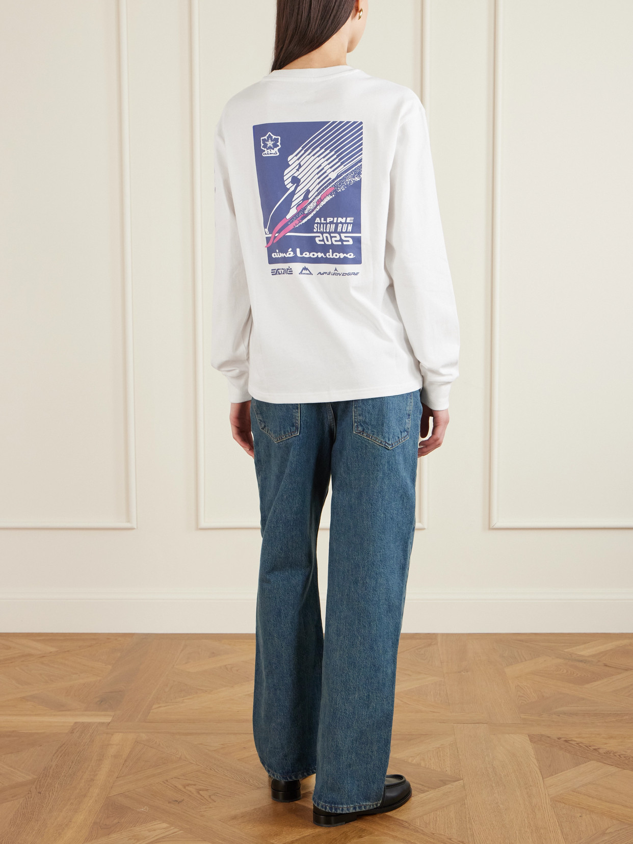 Aimé Leon Dore Alpine Printed Cotton-jersey T-shirt In White