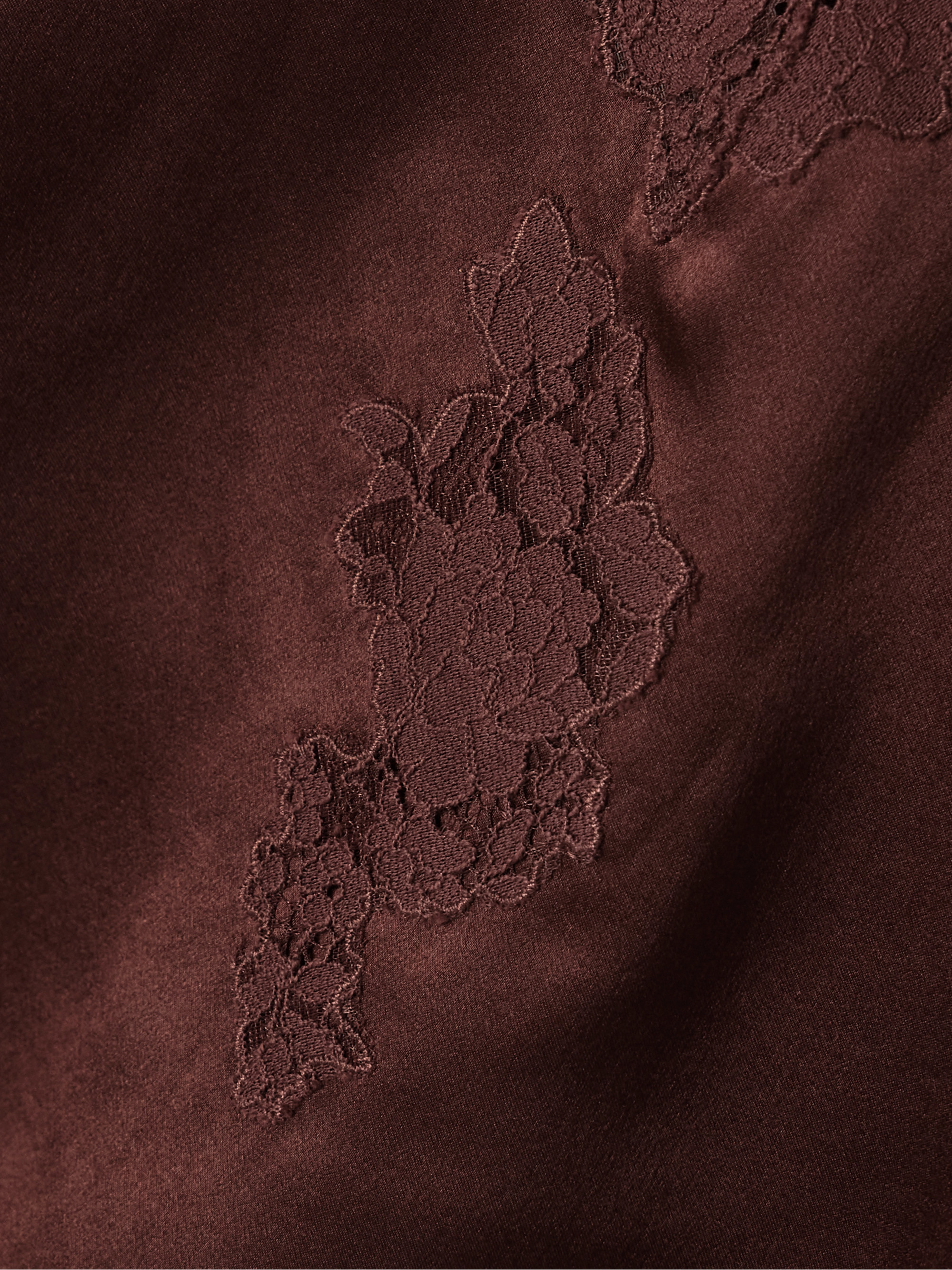 Dôen Kira corded lace-trimmed silk-satin camisole
