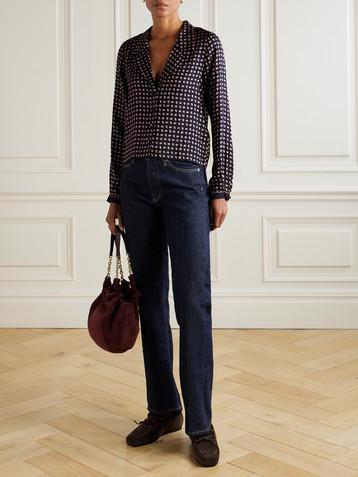 Dôen Juliana paisley-print silk-blend blouse