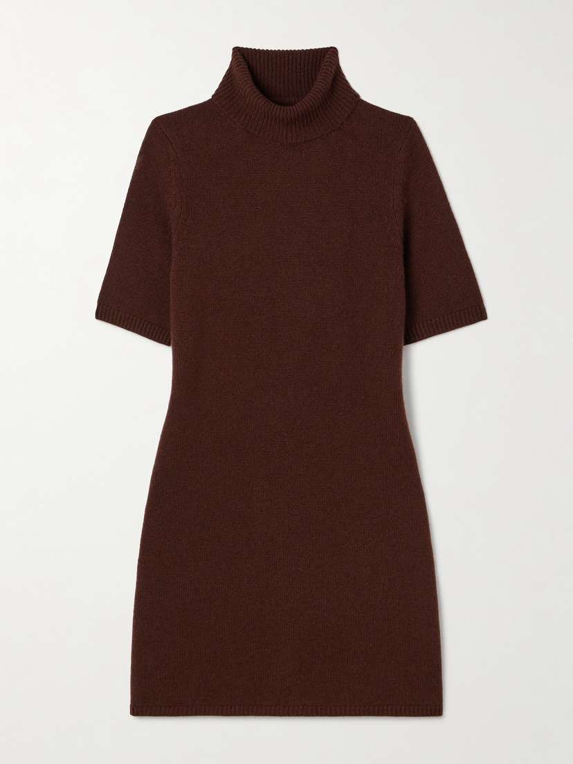 DÔEN Agathe Cashmere Turtleneck Mini Dress