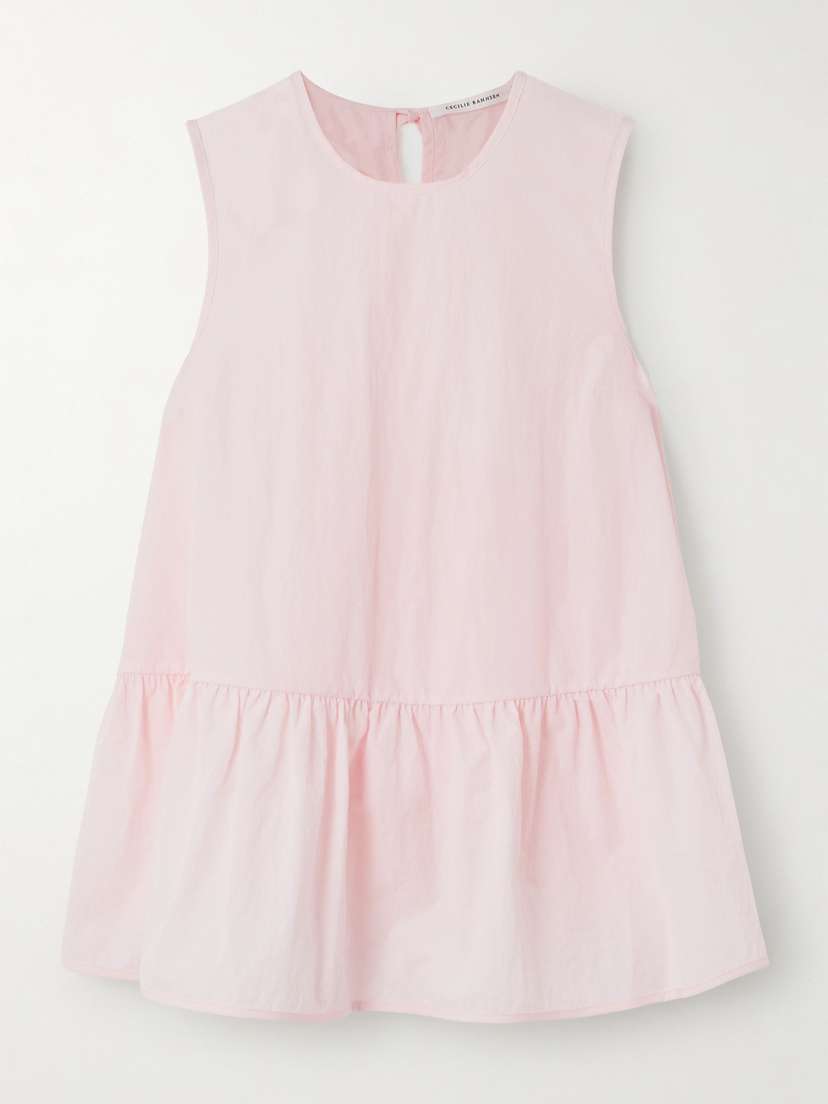 Cecilie Bahnsen Ruffled Taffeta Blouse