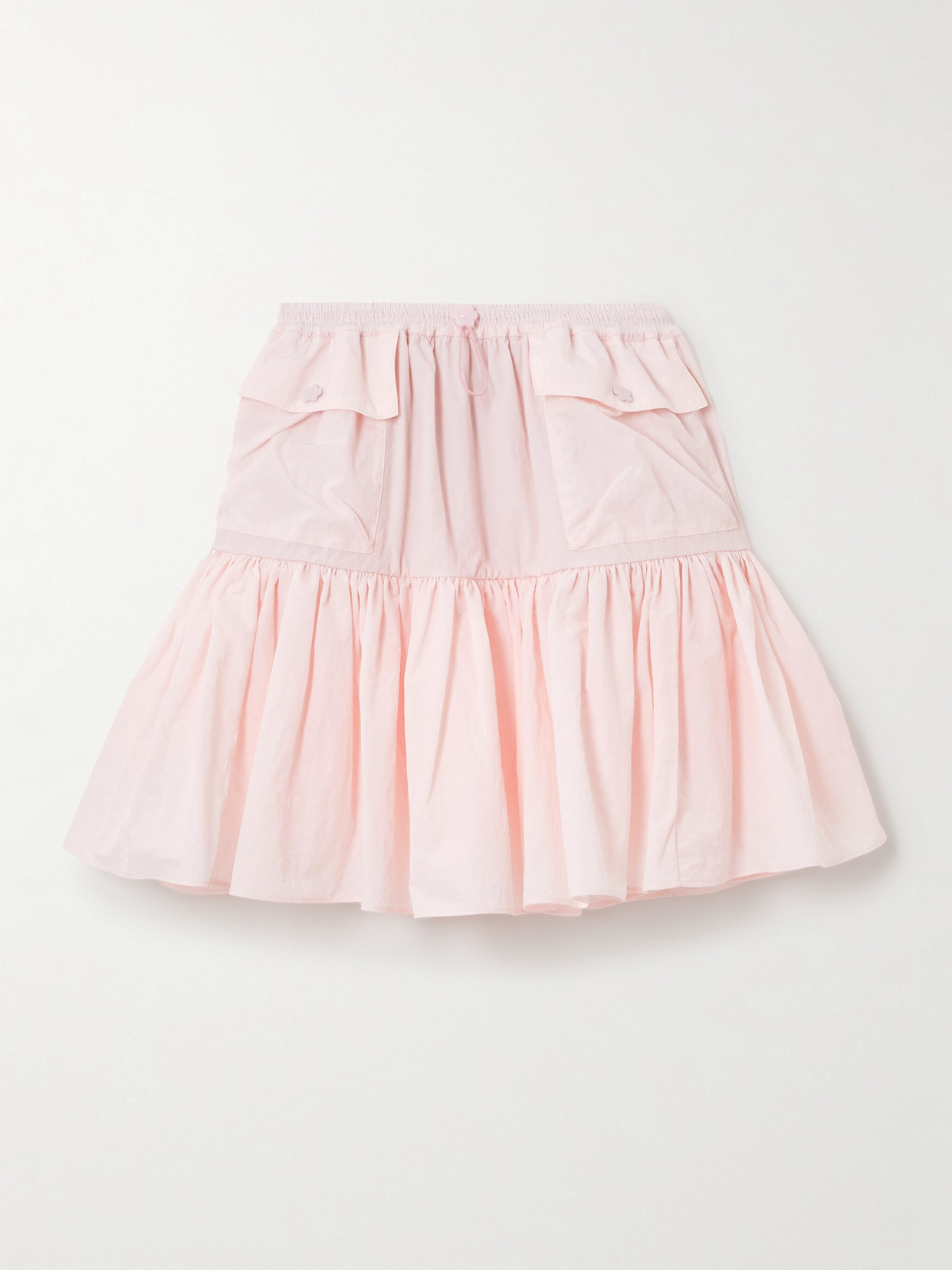 Cecilie Bahnsen Ruffled Taffeta Mini Skirt In Pink