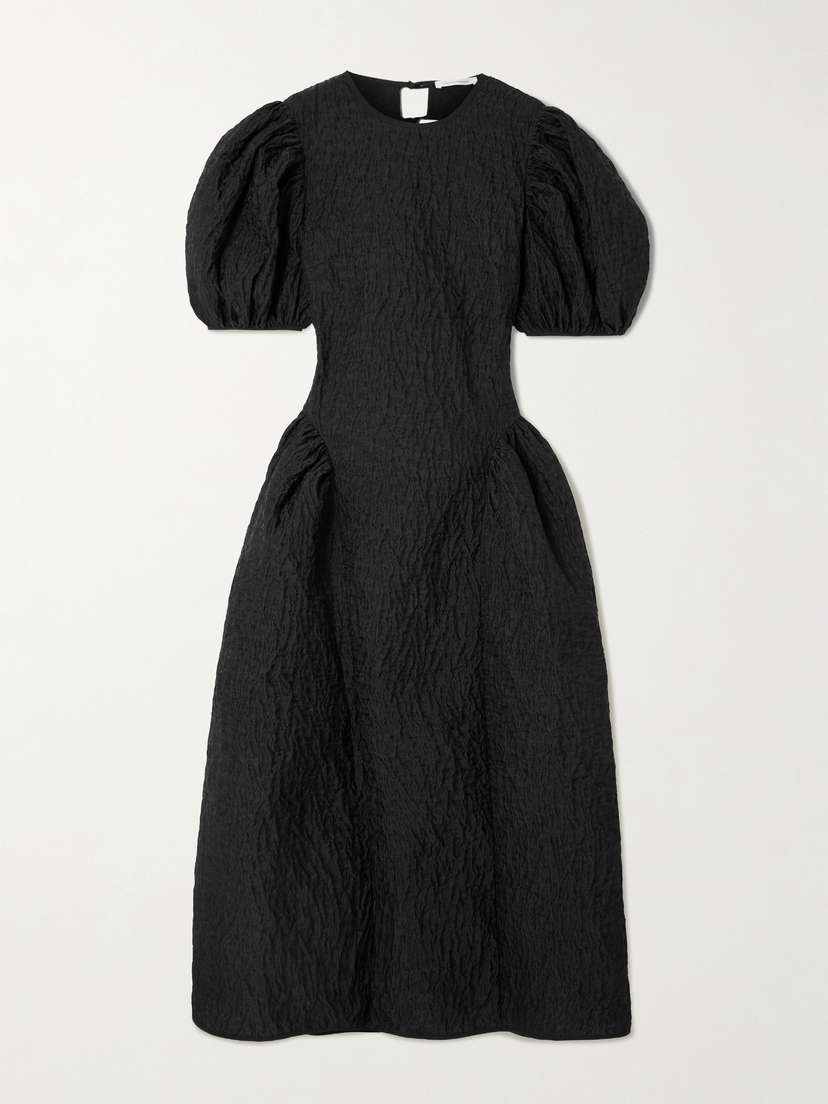 Cecilie Bahnsen Bali Cutout Matelassé Midi Dress