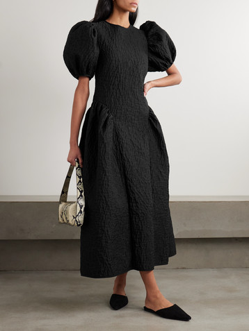 Cecilie Bahnsen Bali cutout matelassé midi dress