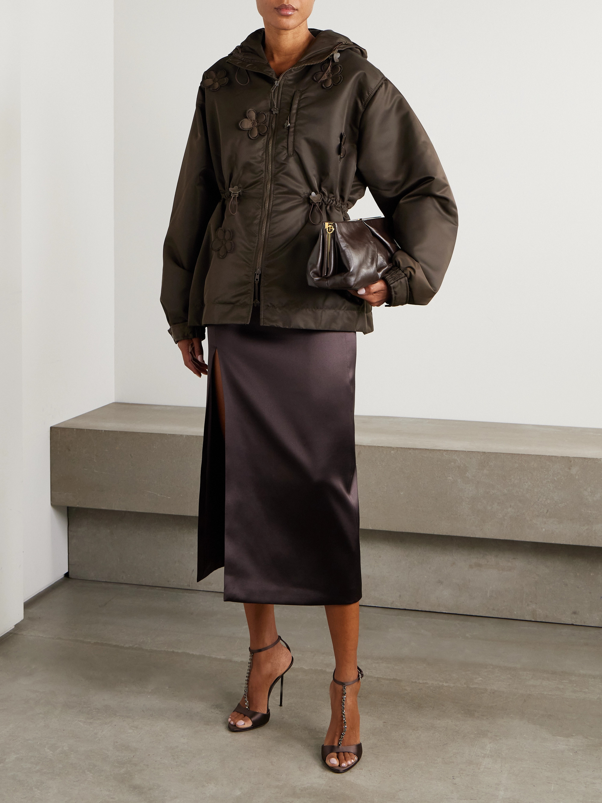 Cecilie Bahnsen - Becky hooded appliquéd padded shell jacket | Plush