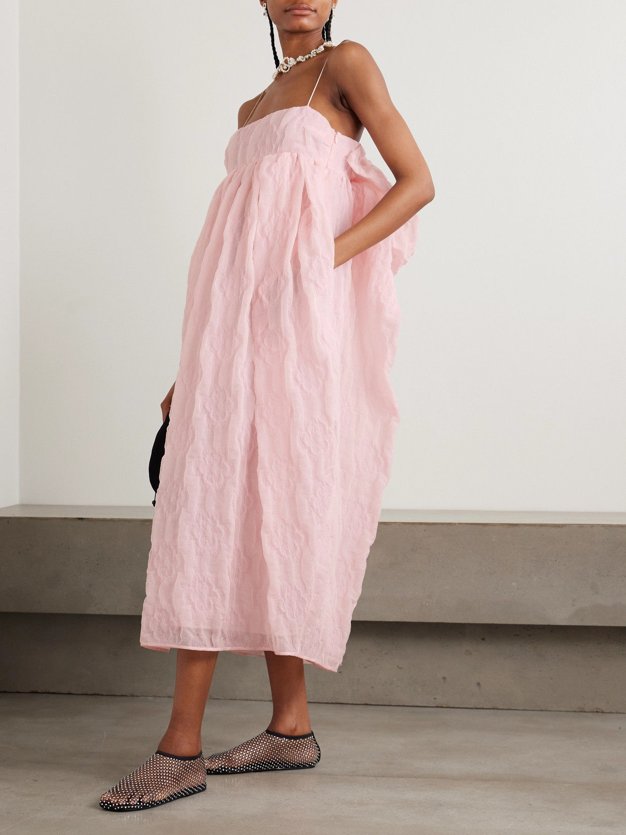 Cecilie Bahnsen Vilma Dress Pink