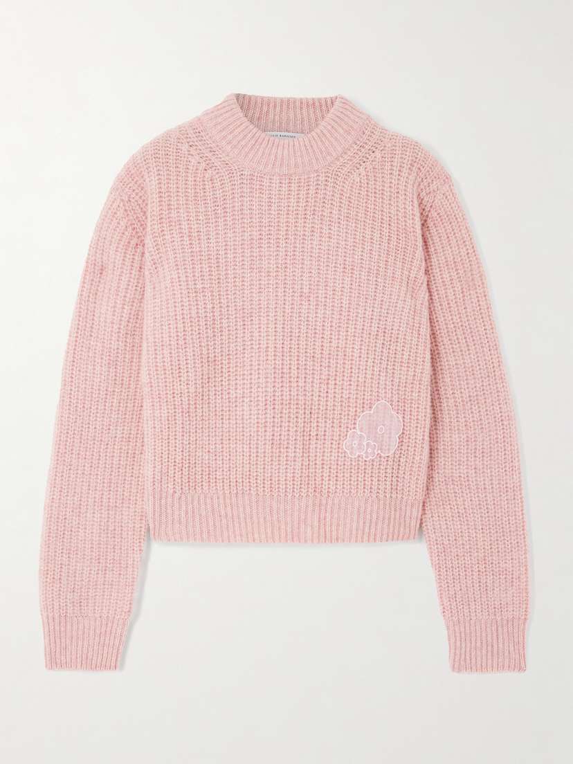Cecilie Bahnsen Appliquéd Wool Sweater
