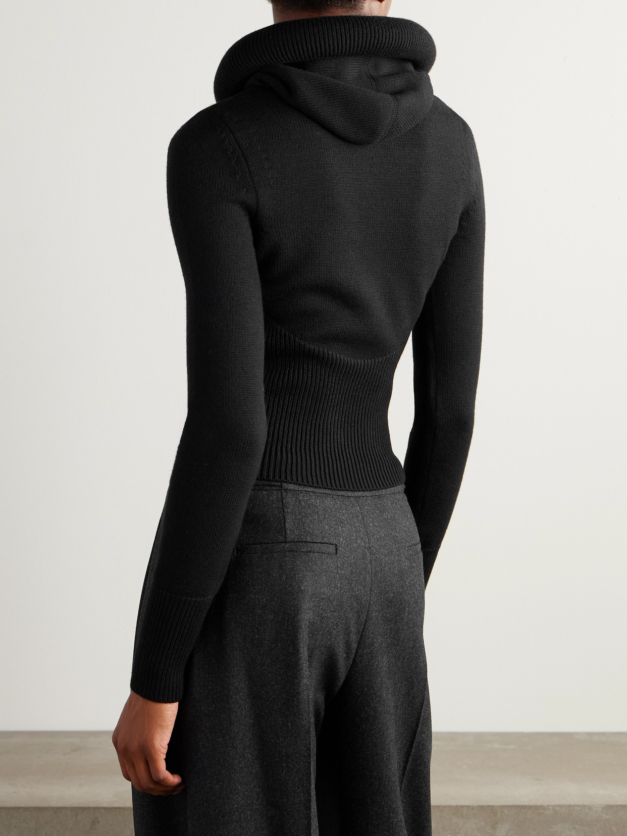 Alaïa Wool Sweater In Black