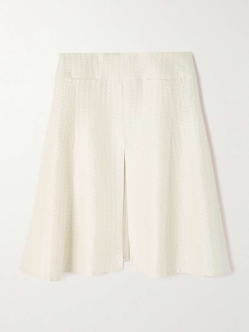 Alaïa — Silk-cloqué midi skirt