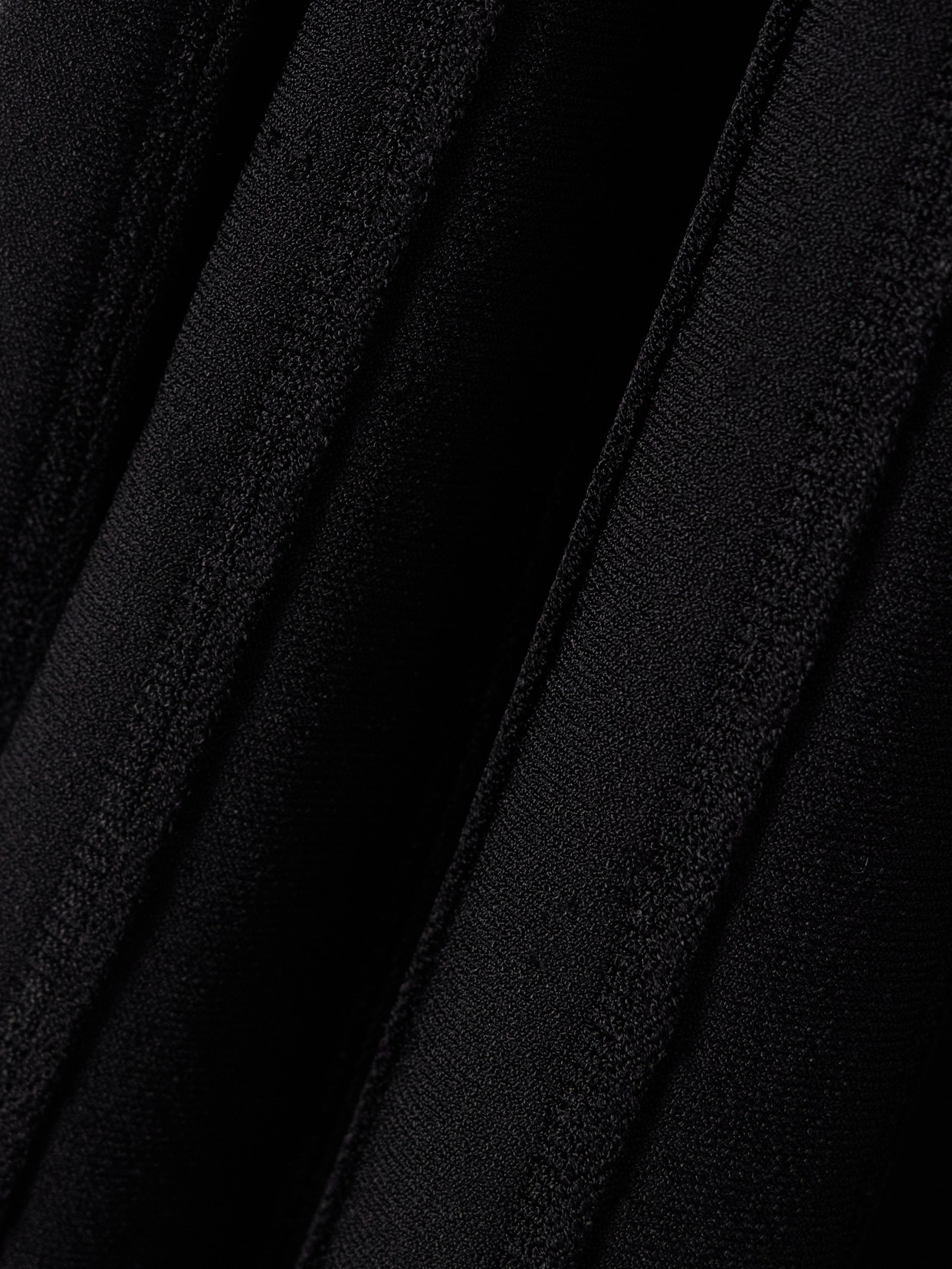 Alaïa Ribbed-knit Turtleneck Dress In Black