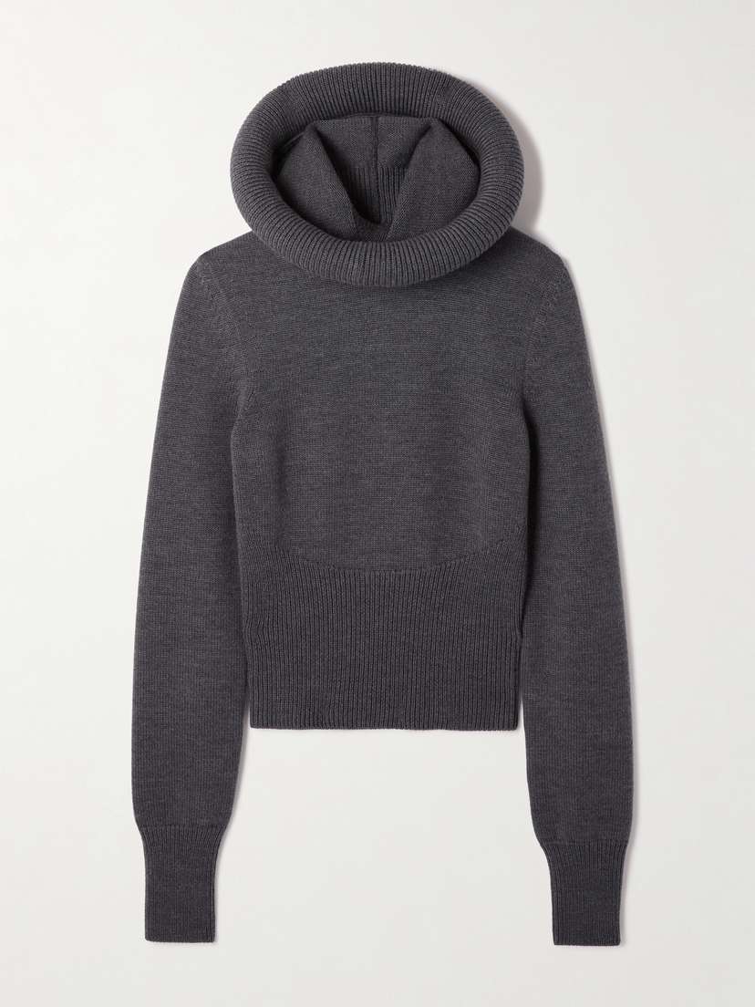 Alaïa Wool Hooded Sweater