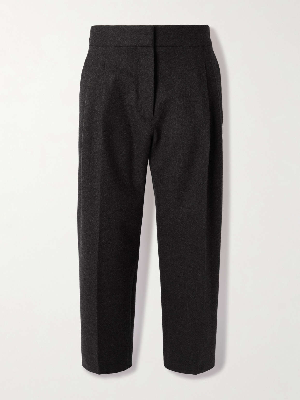 Alaïa Wool Straight-leg Pants In Black