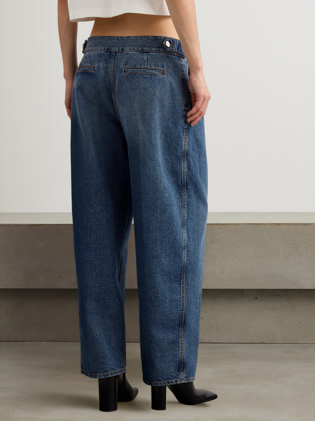 Alaïa - Pleated Straight-Leg Jeans