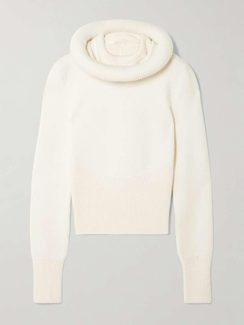 Alaïa — Wool hooded sweater