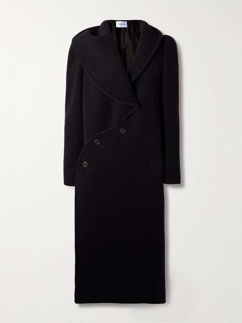 Alaïa Hooded Wool Coat