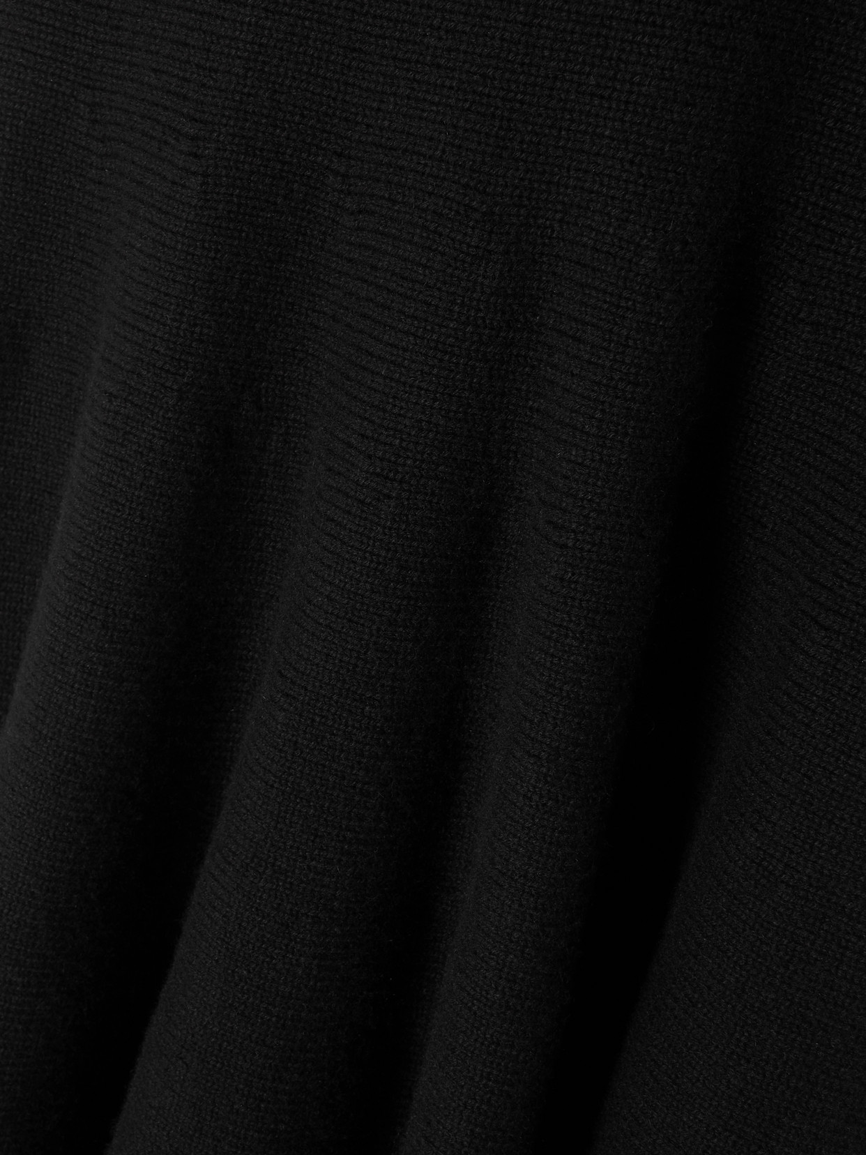 Alaïa Pleated Knitted Cashmere And Wool-blend Midi Skirt In Black
