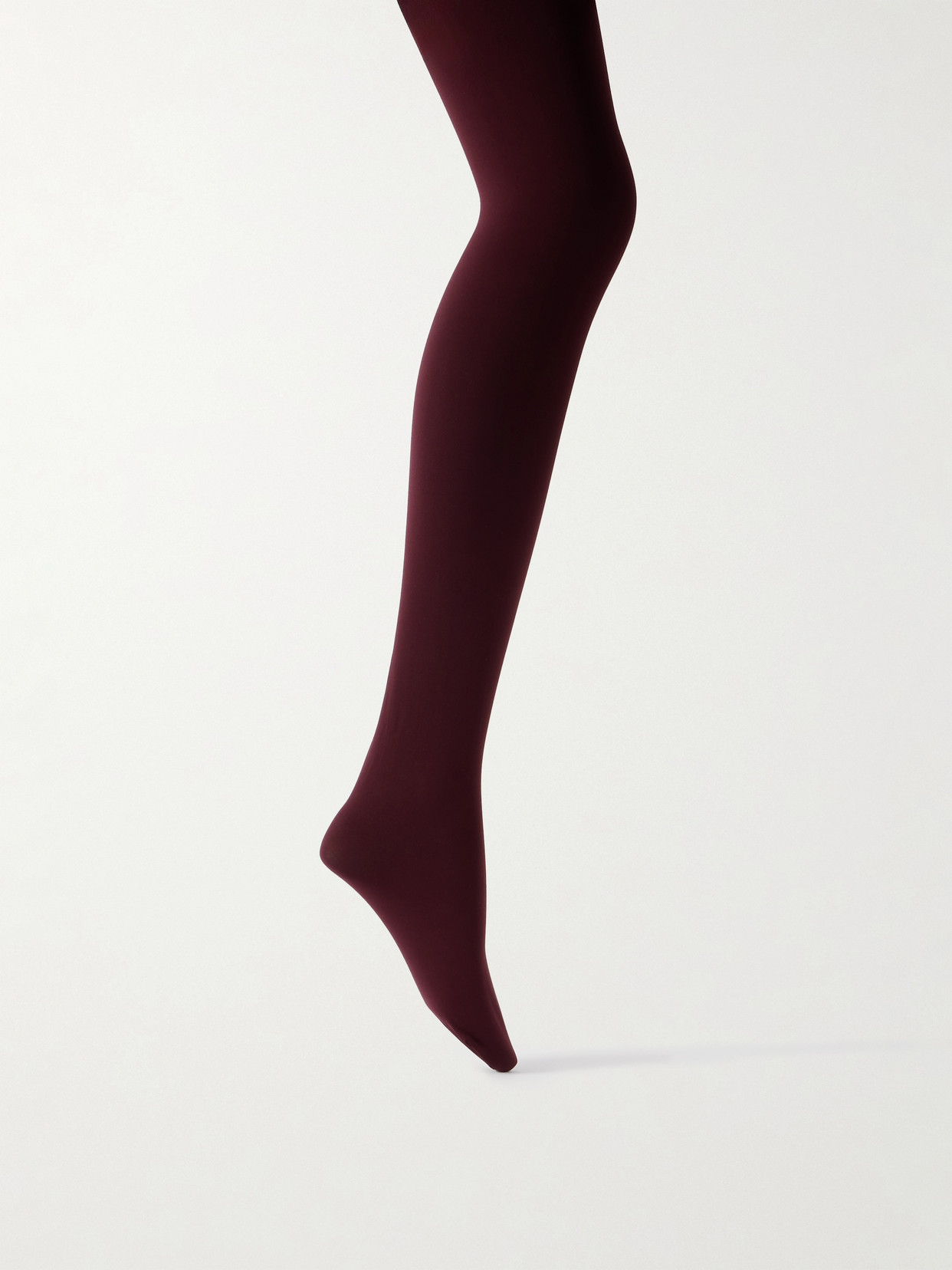 Alaïa Stretch-jersey Tights In Burgundy