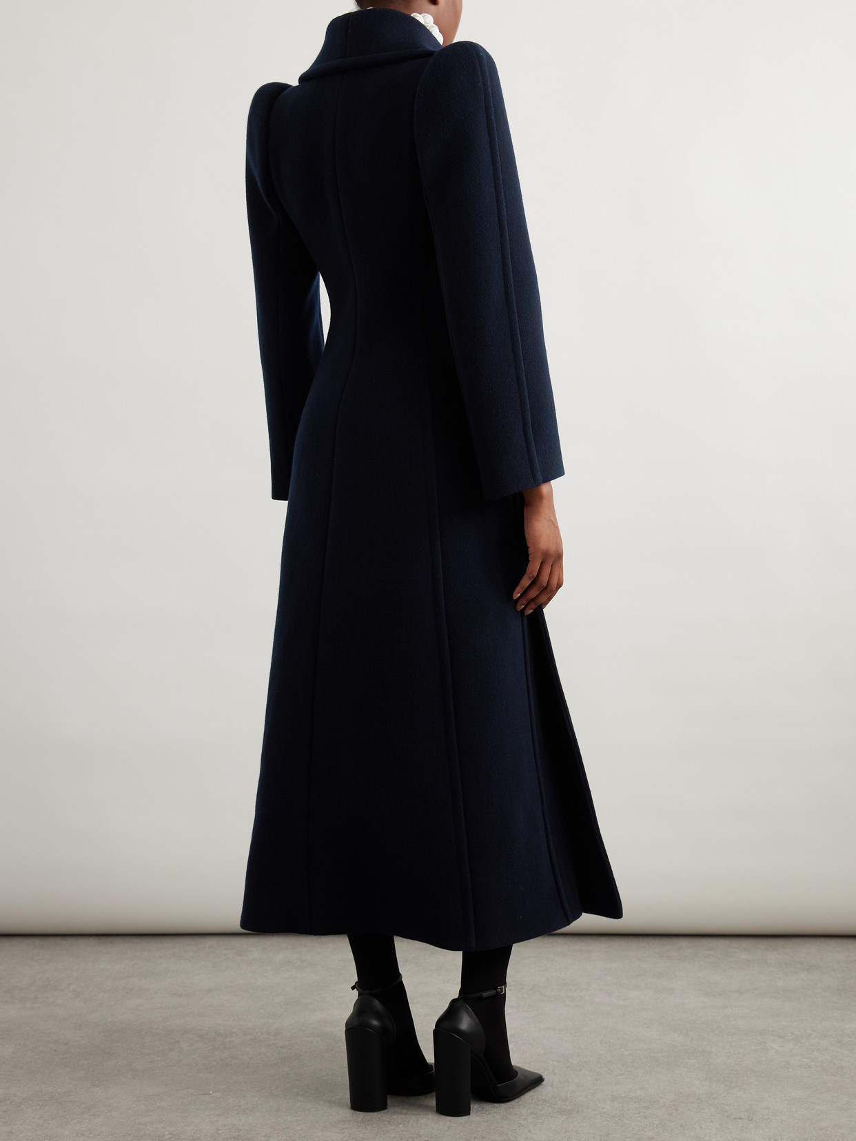 Alaïa Wool Coat In Blue