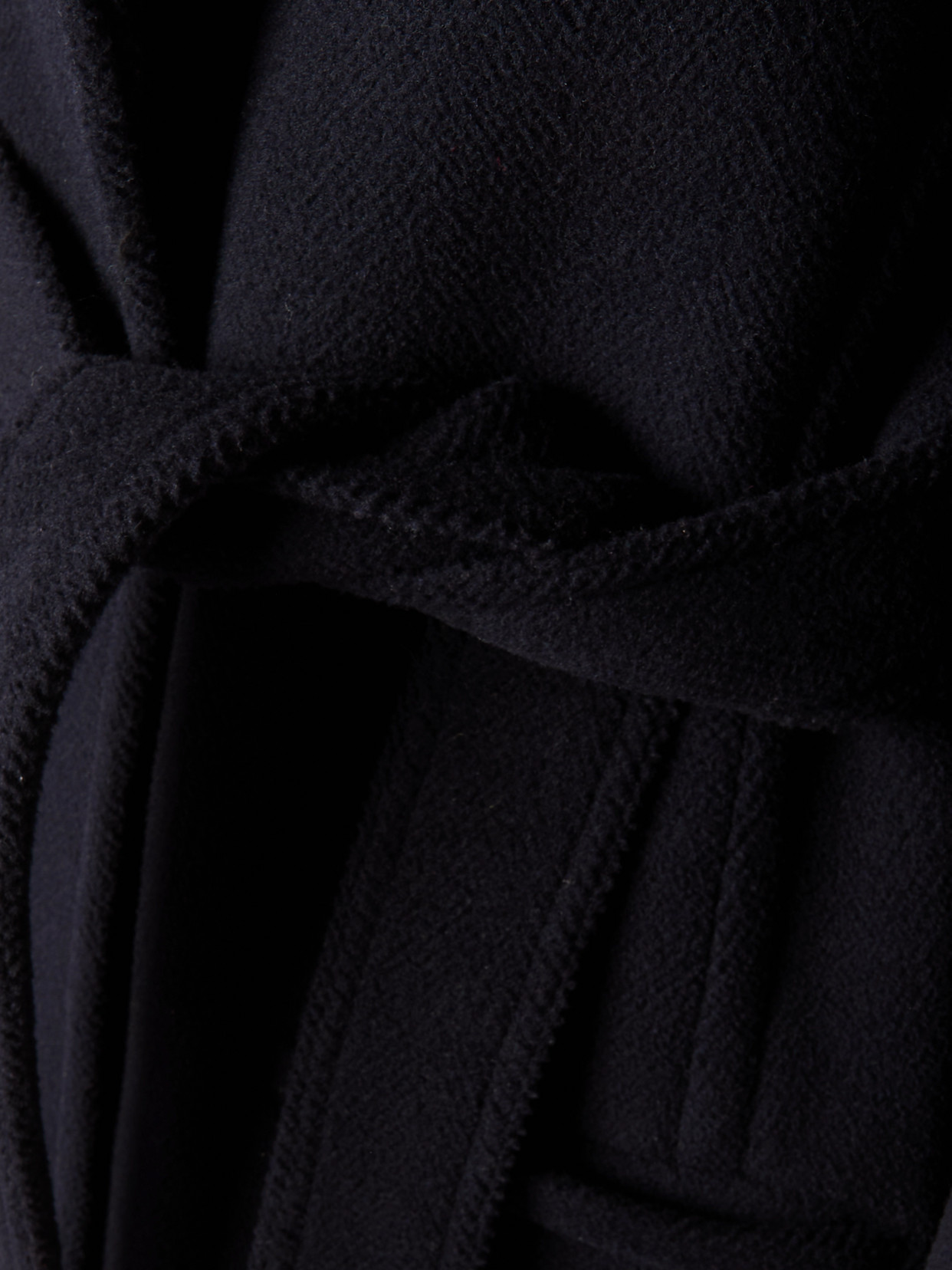 Alaïa Belted Wool Coat In Black